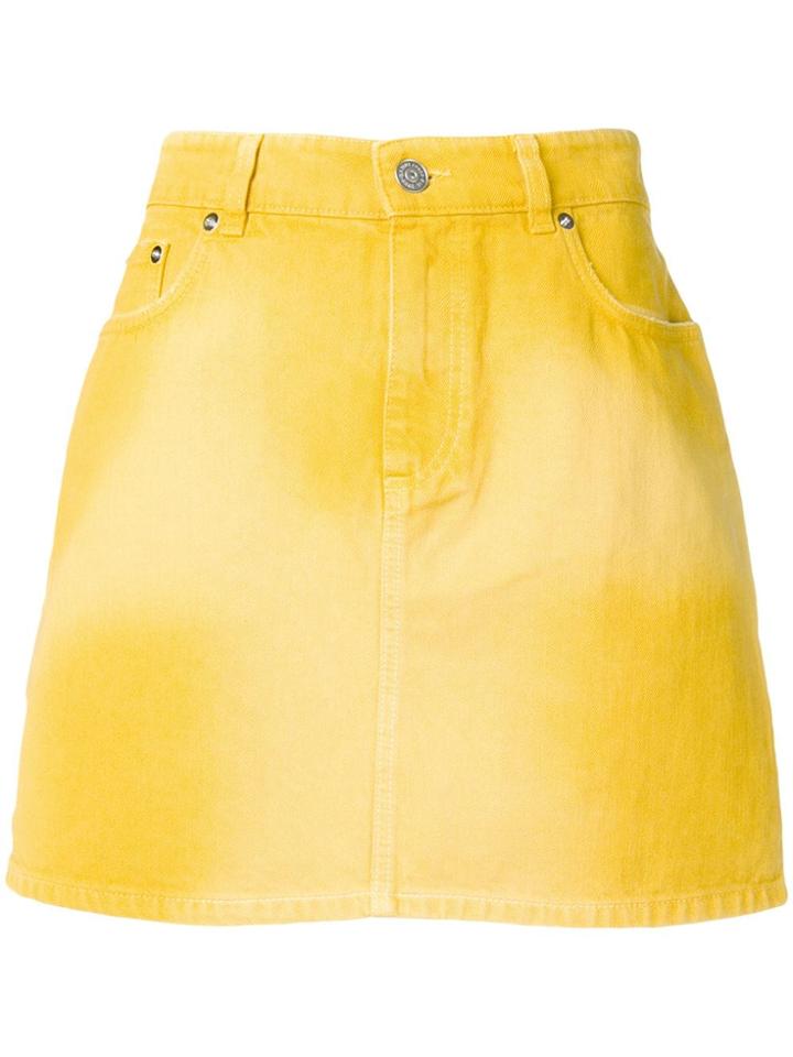 Ganni Minion Denim Skirt - Yellow