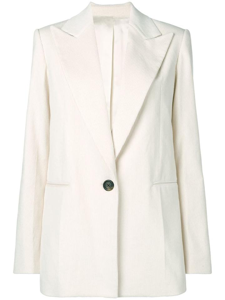 Helmut Lang Short Buttoned Coat - White