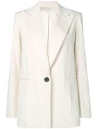 Helmut Lang Short Buttoned Coat - White