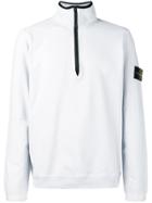 Stone Island Zipped Collar Sweatshirt - White