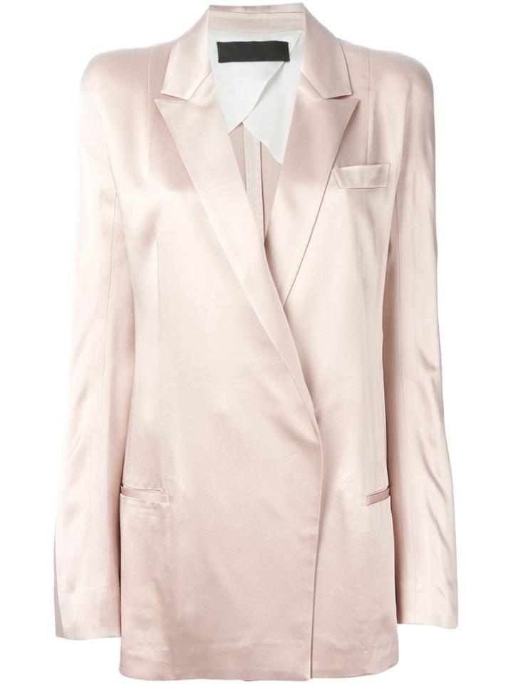 Haider Ackermann Double Breasted Blazer, Women's, Size: 38, Nude/neutrals, Acetate/rayon