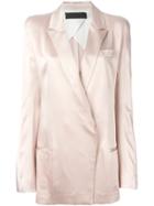Haider Ackermann Double Breasted Blazer, Women's, Size: 38, Nude/neutrals, Acetate/rayon