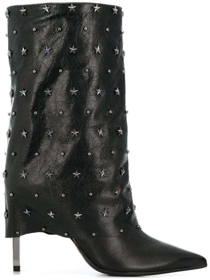 Balmain Mid-calf Boots - Black