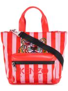 Kenzo Striped Tiger Tote Bag - Yellow & Orange