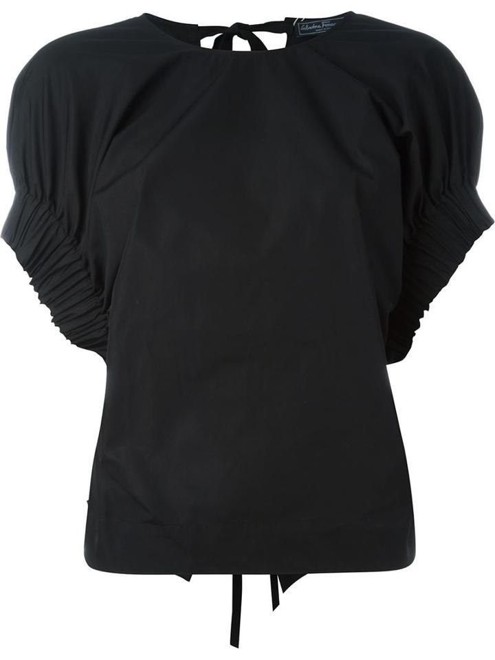 Salvatore Ferragamo Ribbed Cuff T-shirt