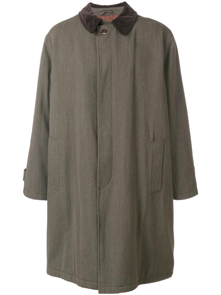 Missoni Vintage Boxy Long Coat - Brown