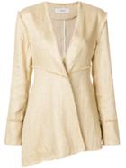 Pringle Of Scotland Asymmetric Front Blazer - Nude & Neutrals