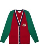 Gucci Wool Cardigan With Lyre - Red