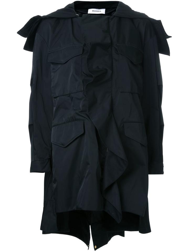Muveil Multiple Flap Pockets Coat
