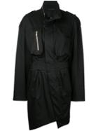 Alexandre Vauthier - Zipped Shirt Dress - Women - Cotton/spandex/elastane - 38, Black, Cotton/spandex/elastane