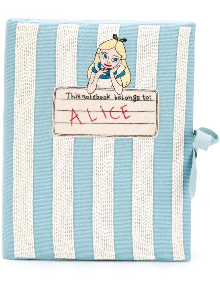 Olympia Le-tan 'notebook Alice' Clutch - Blue