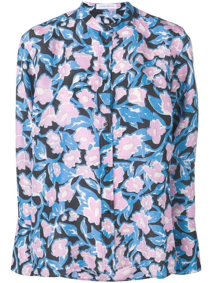 Christian Wijnants Floral Print Blouse - Blue