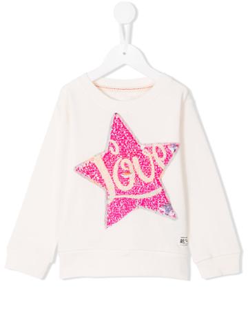 American Outfitters Kids Sequin Star Sweatshirt, Toddler Unisex, Size: 4 Yrs, Nude/neutrals, Cotton