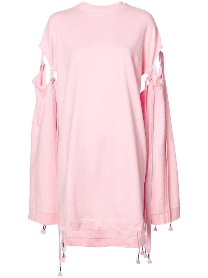 Fenty X Puma - Sleeve Tie Sweatshirt - Women - Cotton/polyester/spandex/elastane - S, Pink/purple, Cotton/polyester/spandex/elastane