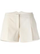 Lanvin Tailored Shorts, Women's, Size: 34, White, Cotton/silk