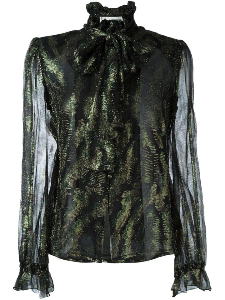 Jean Louis Scherrer Vintage Pussybow Blouse - Black