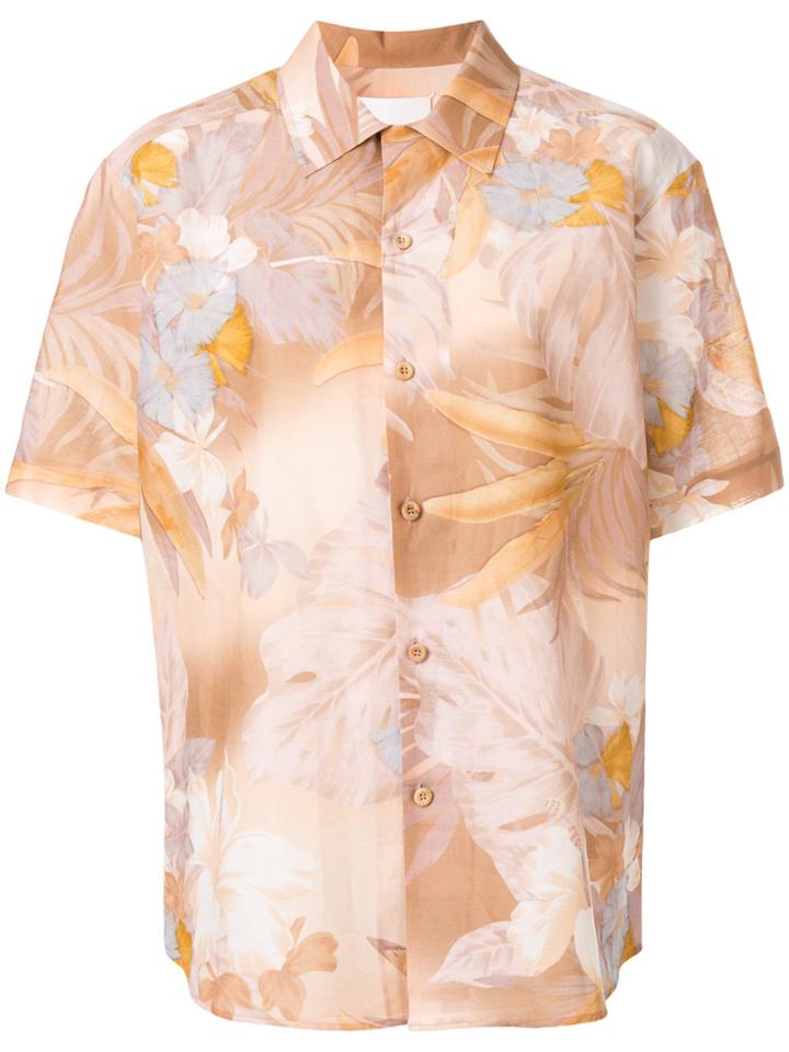 Maison Margiela Hawaiian Print Shirt - Brown