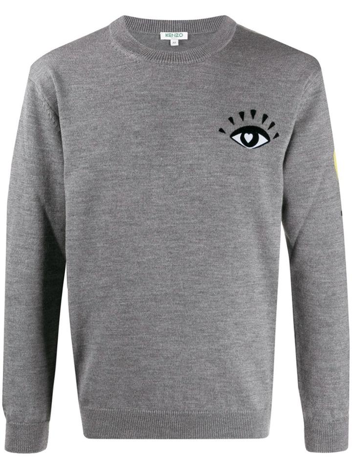 Kenzo Cupid Crew Neck Jumper - Grey