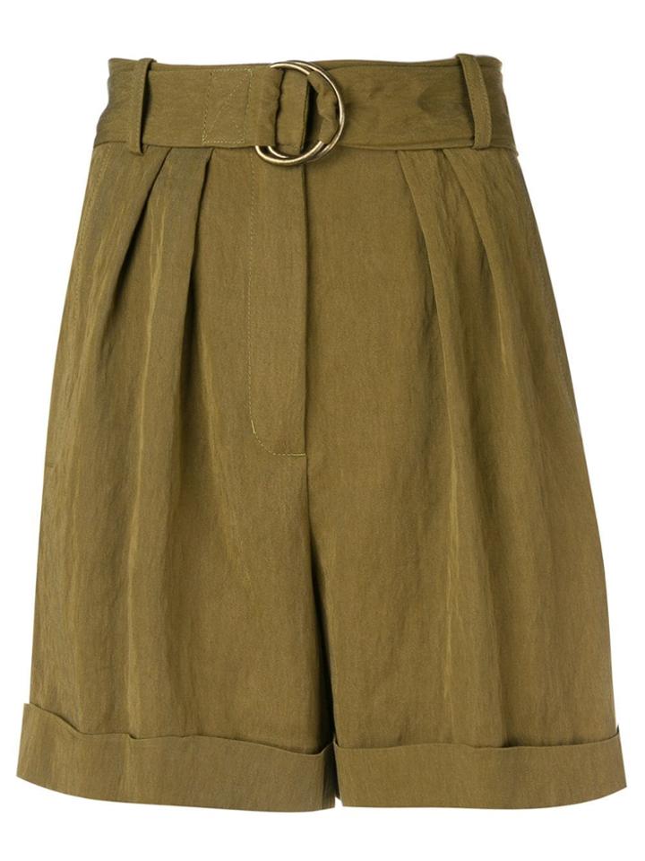 Masscob Olive Casual Shorts - Green