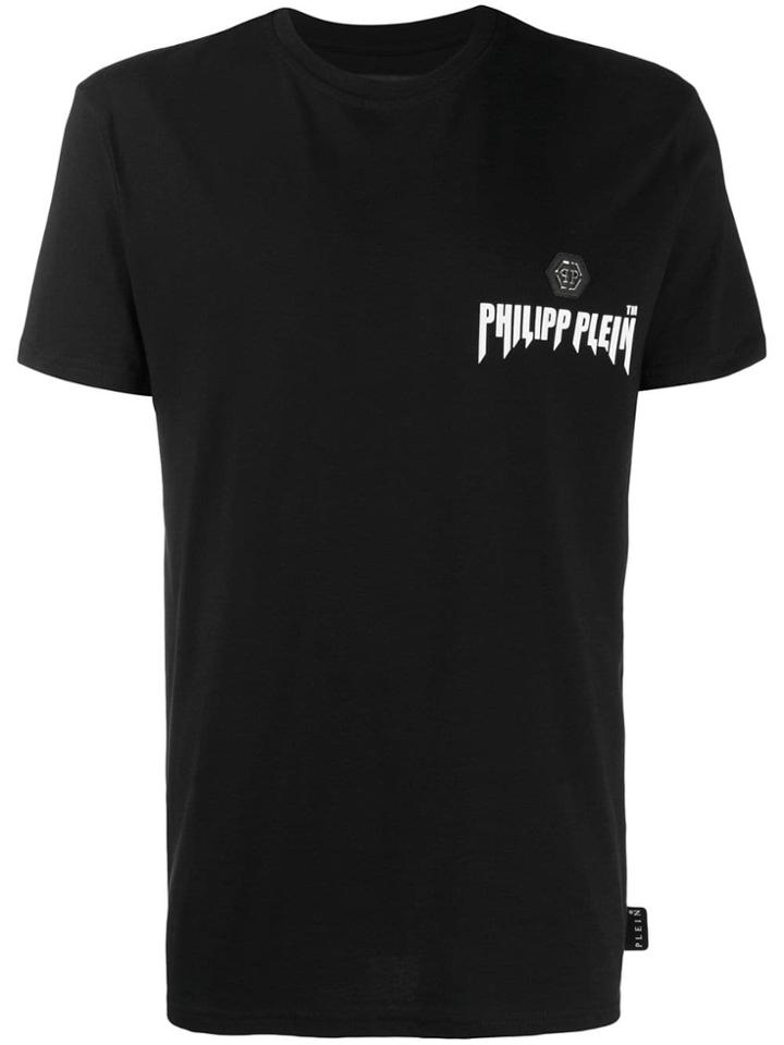 Philipp Plein Statement Logo Print T-shirt - Black