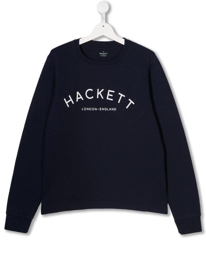 Hackett Logo Printed Sweatshirt - Blue