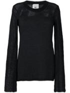Lost & Found Rooms Contrast Knit Sweater - Black
