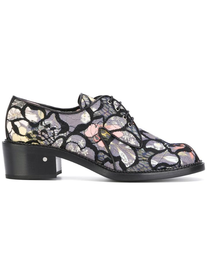 Laurence Dacade Jeanne Floral Mesh Derby Shoes - Multicolour