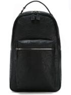 Salvatore Ferragamo Gancio Four Backpack, Black, Calf Leather