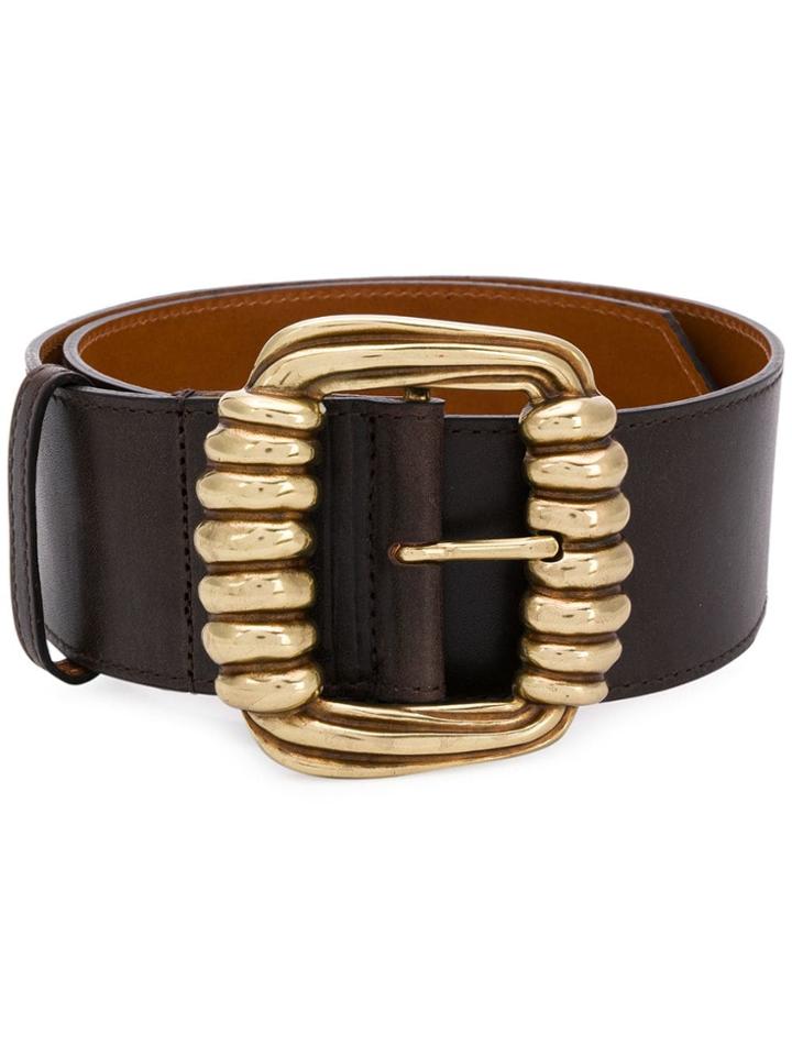 Etro Wide Buckle Belt - Brown