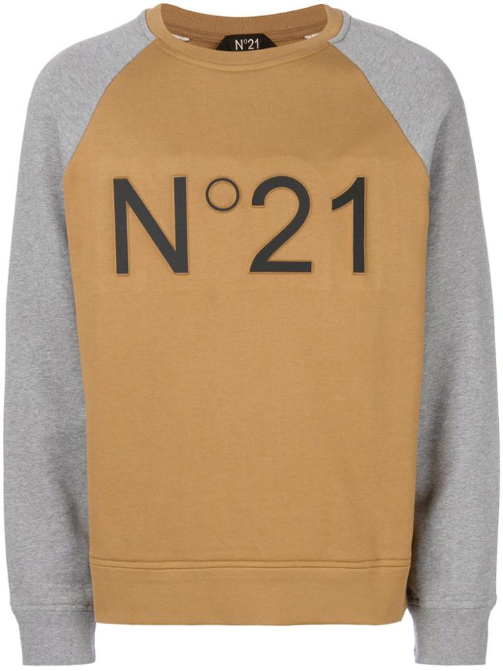 No21 Branded Raglan Sweatshirt - Brown