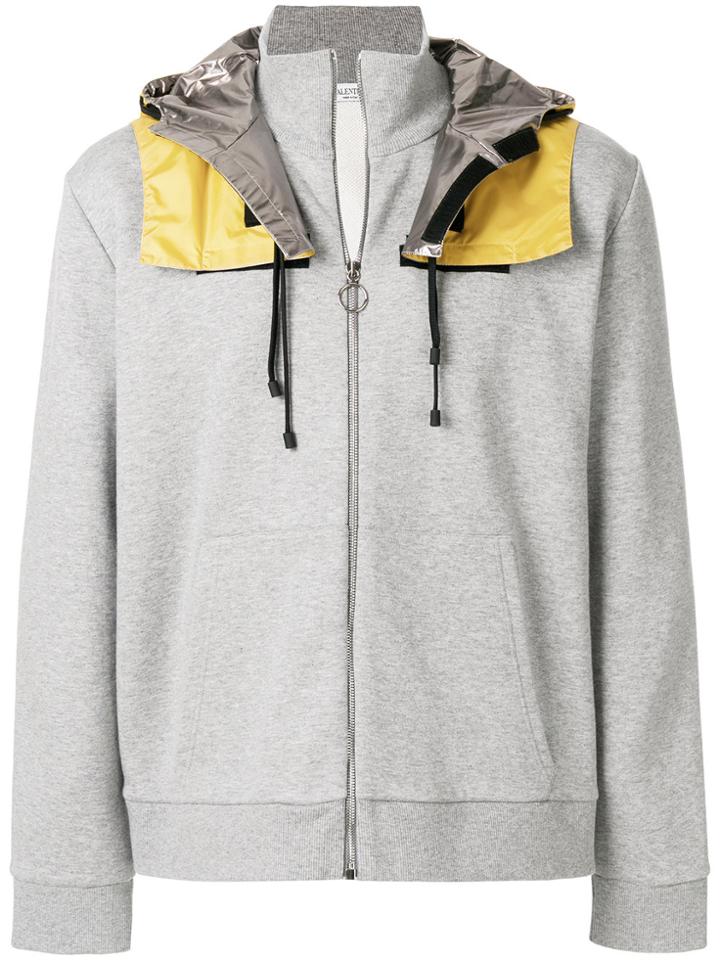 Valentino Detachable Hood Sweatshirt - Grey