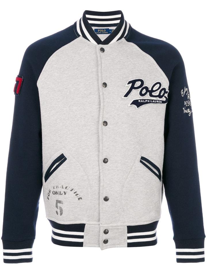 Polo Ralph Lauren Logo Varsity Sweatshirt - Grey