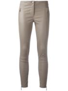 Arma Skinny Leather Trousers, Size: 36, Brown, Cotton/lamb Skin/spandex/elastane