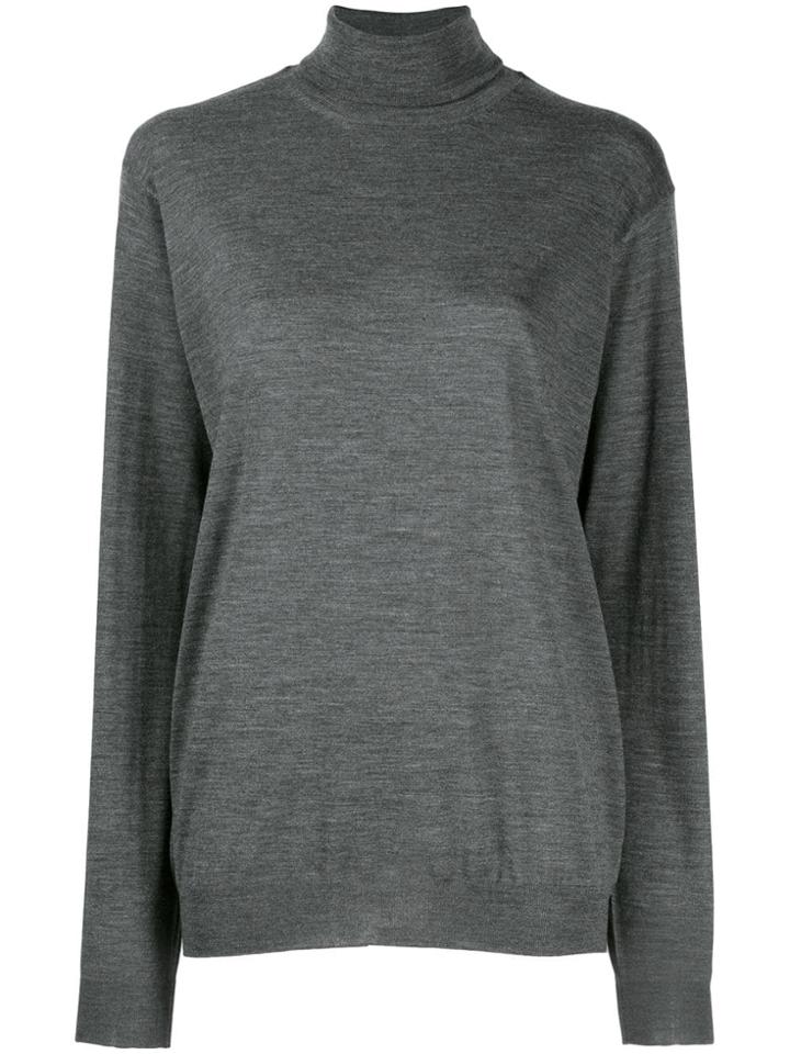 Prada Oversized Turtleneck Jumper - Grey