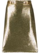 Etro Metallic Finish Skirt - Gold