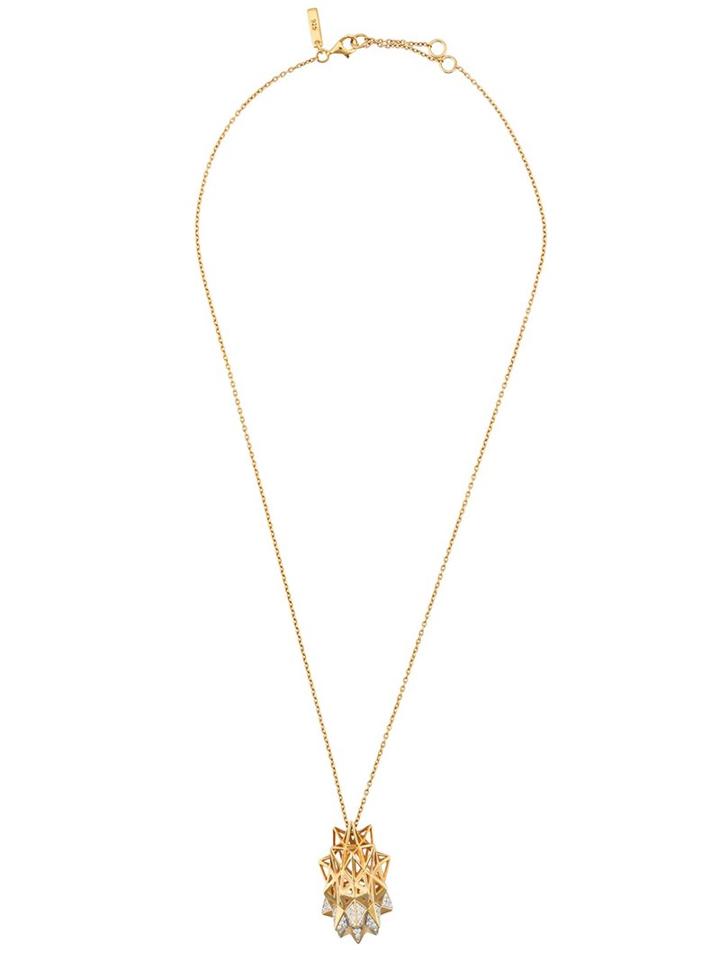 John Brevard Stellated Diamond Flatback Necklace