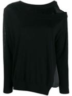 Dorothee Schumacher Off-shoulder Asymmetric Sweater - Black