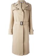 Jil Sander Belted Trench Coat, Women's, Size: 38, Nude/neutrals, Cotton/silk/cupro