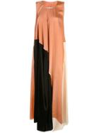 Uma Wang Colour Block Maxi Dress - Multicolour