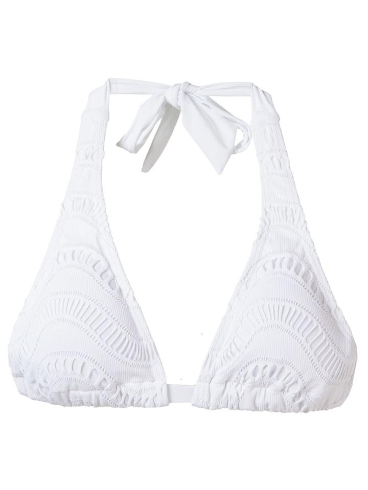 Amir Slama Triangle Bikini Top - White