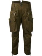 Dsquared2 - Cropped Cargo Trousers - Women - Cotton - 42, Women's, Green, Cotton