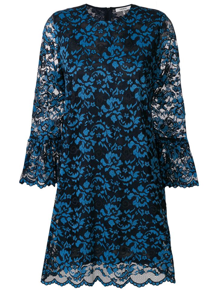 Ganni Lace Dress - Blue