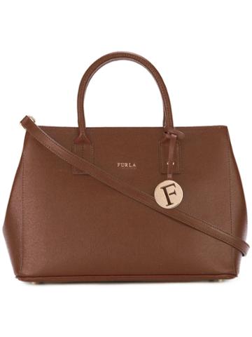 Furla Small 'linda' Tote, Women's, Brown, Leather