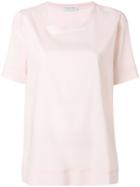 Le Tricot Perugia Short-sleeve Blouse - Pink & Purple