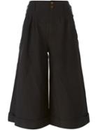 Comme Des Garçons Wide Leg Culottes, Women's, Size: Large, Black, Polyester