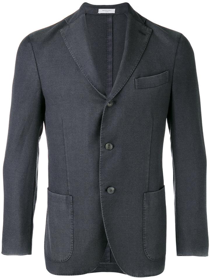 Boglioli - Three-button Jacket - Men - Silk/cupro/virgin Wool - 52, Grey, Silk/cupro/virgin Wool
