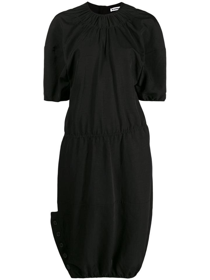 Jil Sander Puffball Sleeve Dress - Black