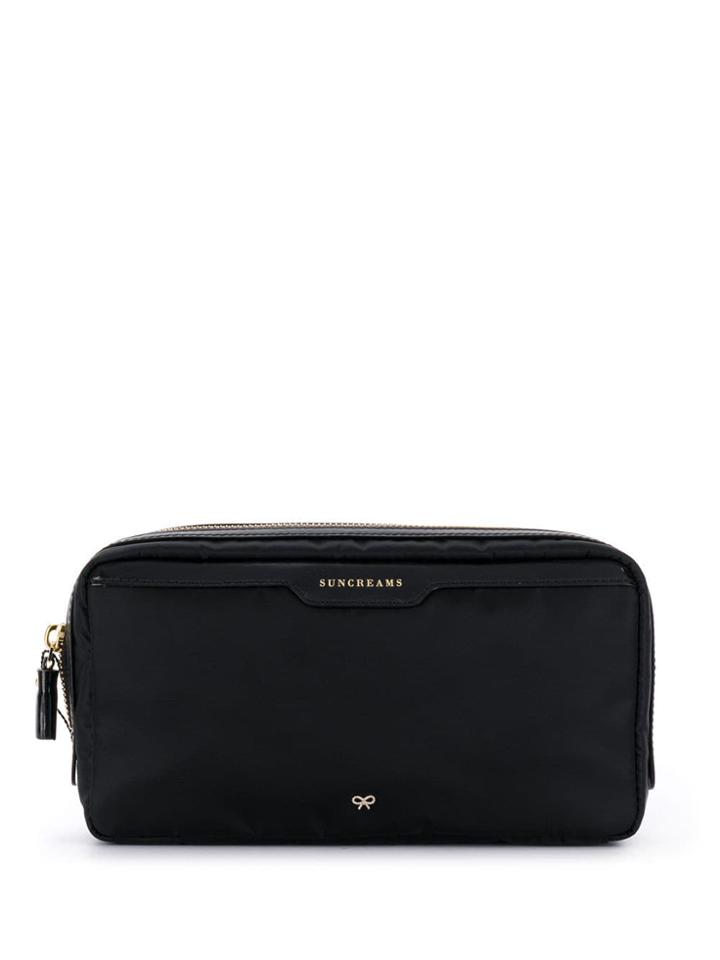 Anya Hindmarch Suncreams Zipped Pouch - Black