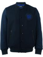 Diesel Padded Varsity Jacket, Men's, Size: Small, Blue, Polyester/nylon/leather