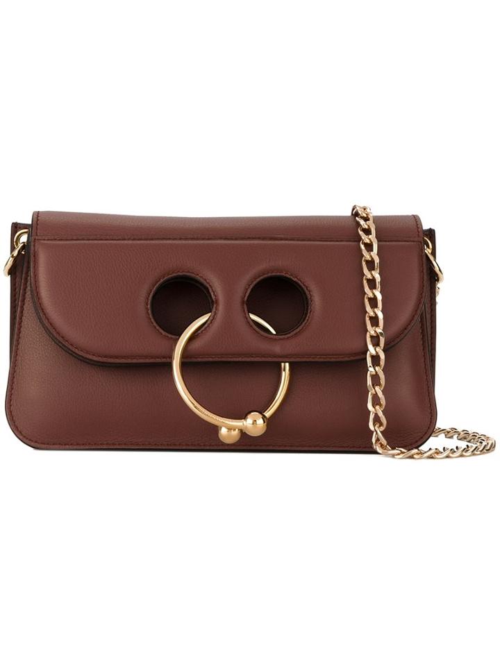 J.w.anderson 'pierce' Shoulder Bag, Women's, Brown, Calf Leather
